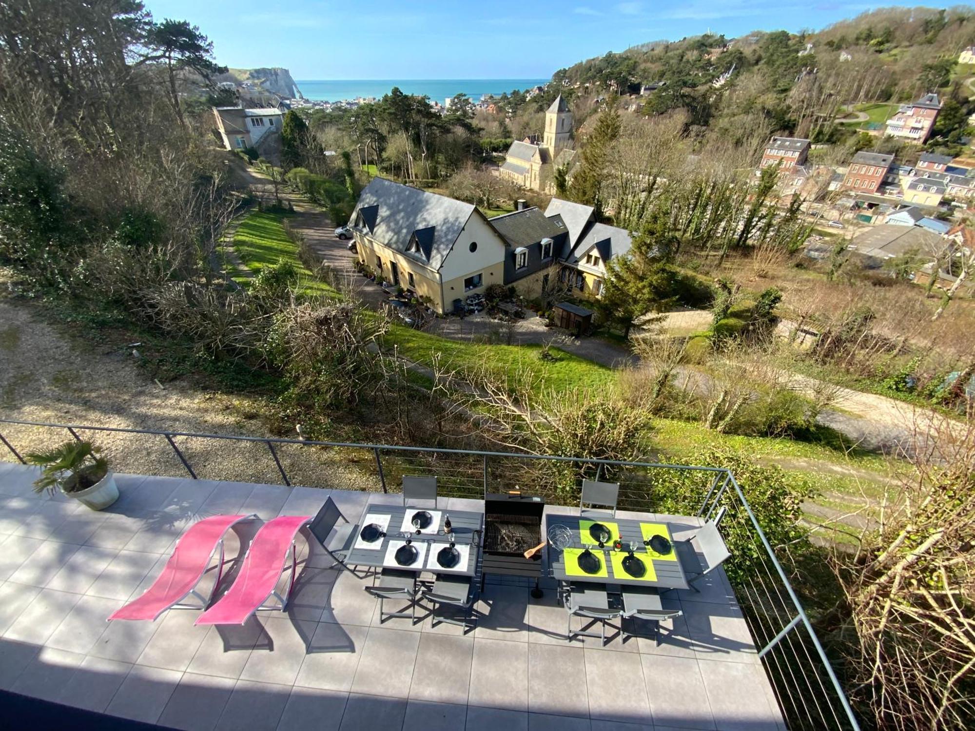 Villa Panorama, Vue Mer Et Falaises D Exception Étretat Exterior foto